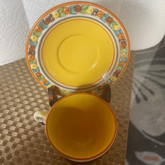 Antique Italian made cup and saucer - Picture 5 of 5